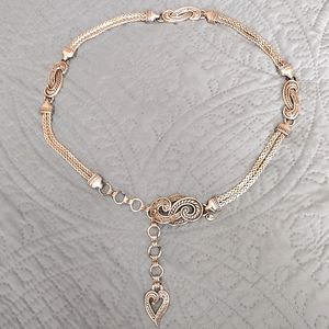 VTG 90's Brighton silver tone Bali Hai chain belt